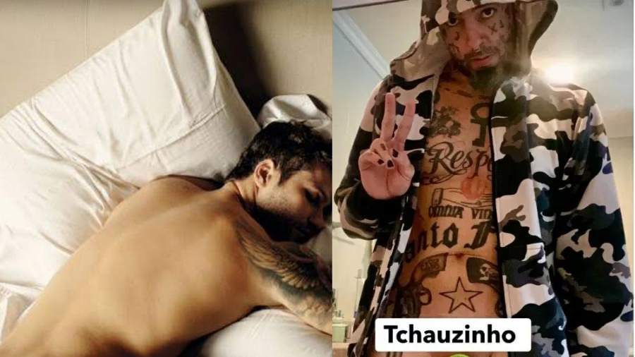 Tico Santa Cruz e Bruno Gagliasso postam nudes na despedida dos