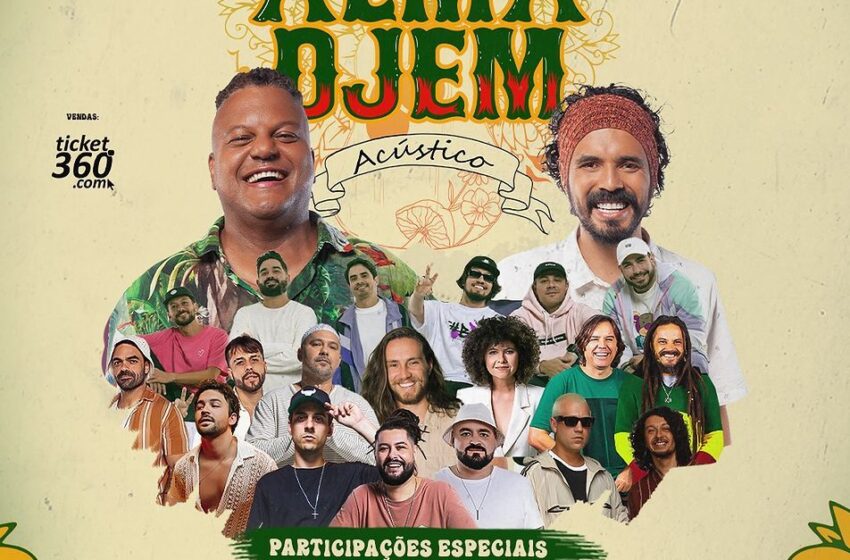  Com Maneva, Vitor Kley, Roberta Campos, Tato Falamansa e atrações, Alma Djem grava acústico na quinta–feira