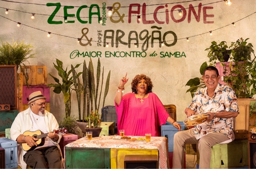  Zeca Pagodinho, Alcione e Jorge Aragão se reúnem em O Maior Encontro do Samba, turnê por estádios que contará também com convidados